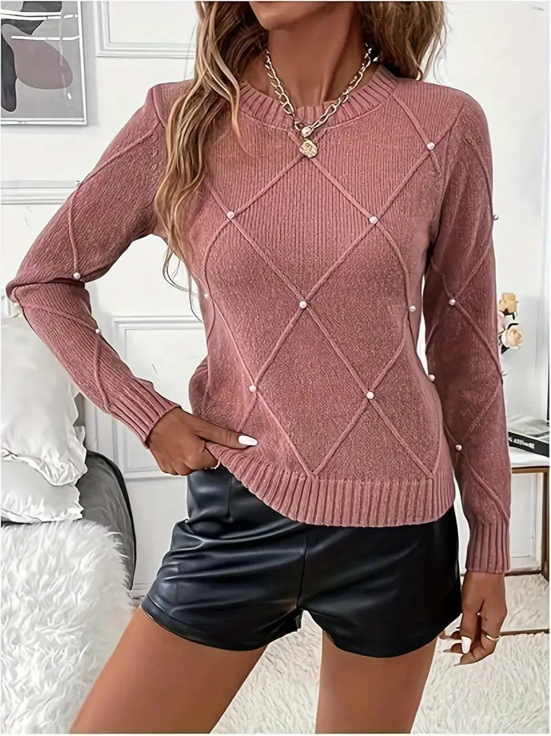 Sienna™ | Pearl-Appliqué Sweater