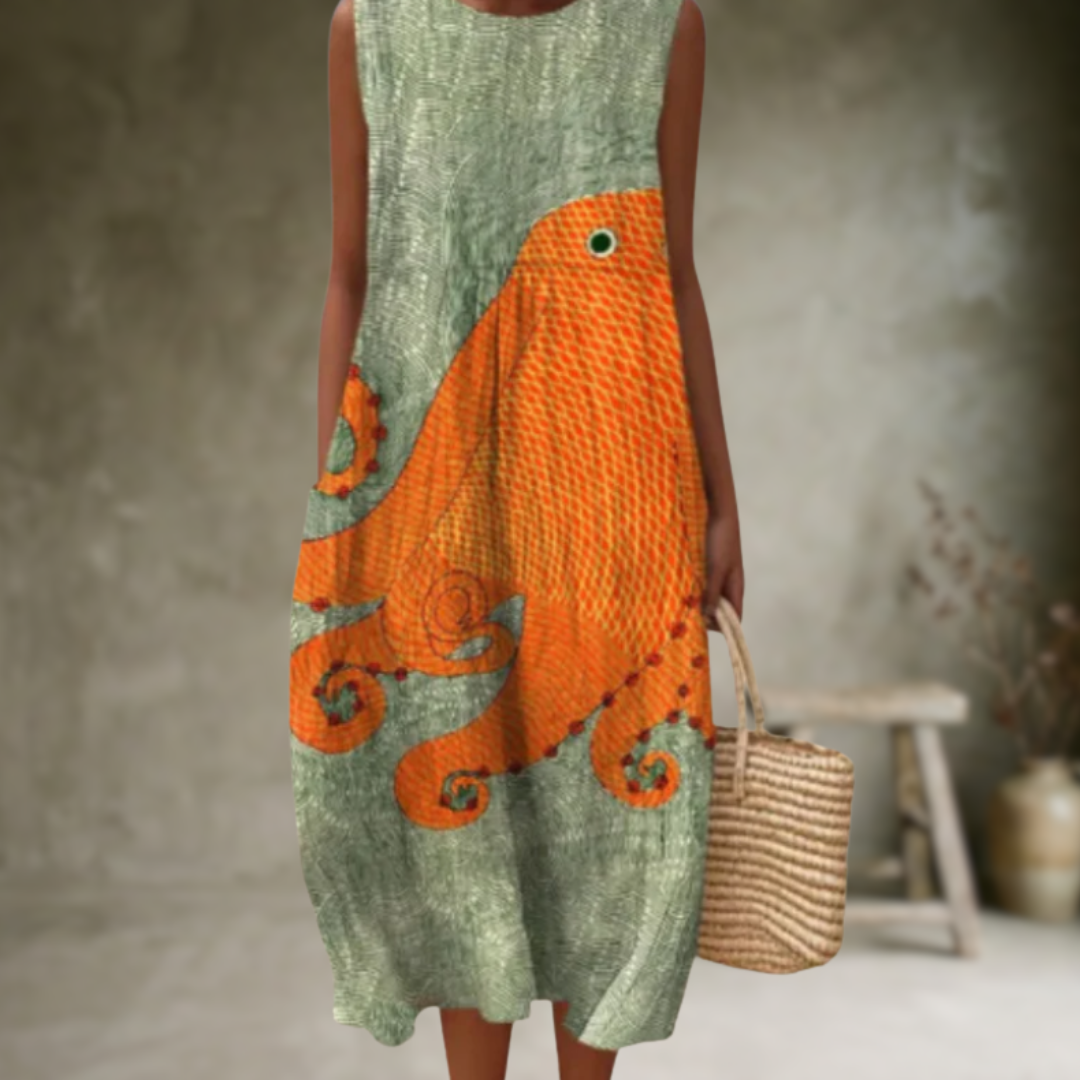 Rhearyn™ | Vestido midi vaporoso