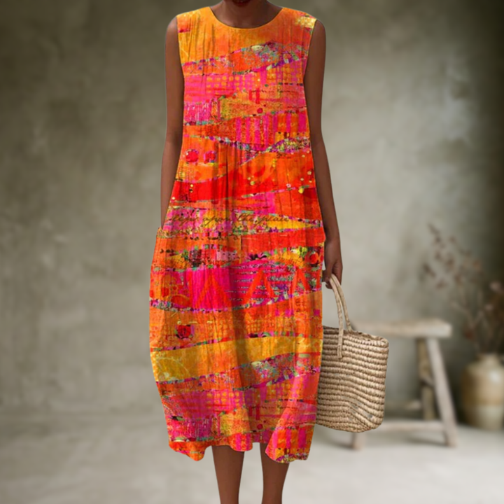 Rhearyn™ | Vestido midi vaporoso