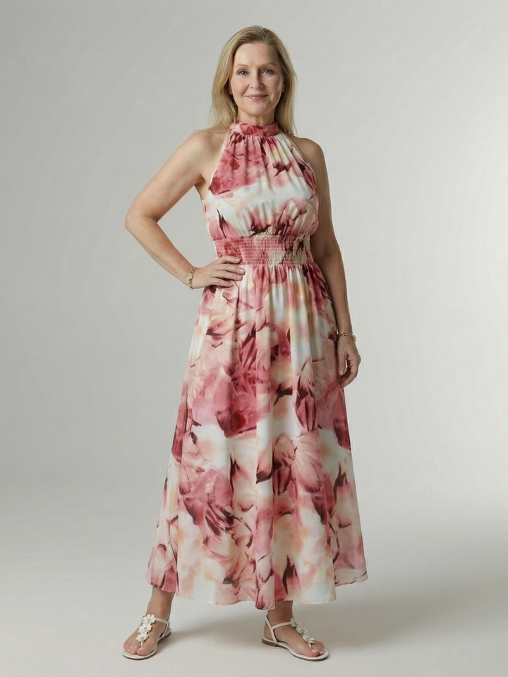 Jayleen™ | Vestido midi ligero con escote halter