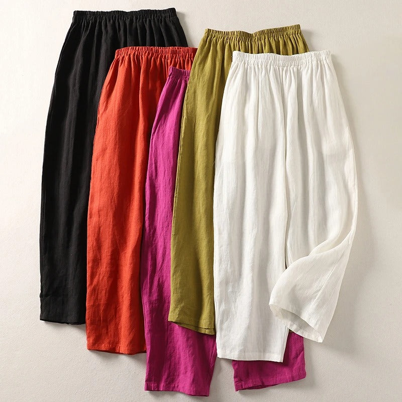 Amalia™ | Cotton-Linen Trousers