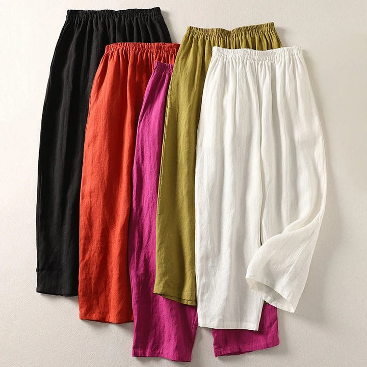 Amalia™ | Cotton-Linen Trousers