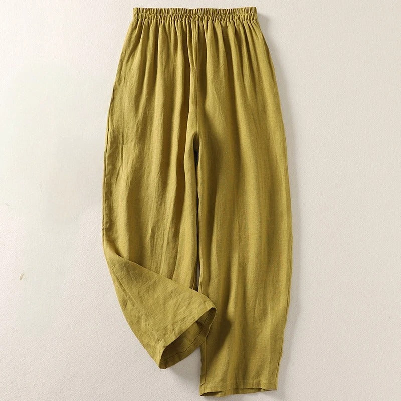 Amalia™ | Cotton-Linen Trousers