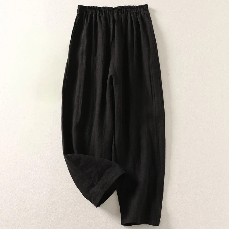 Amalia™ | Cotton-Linen Trousers