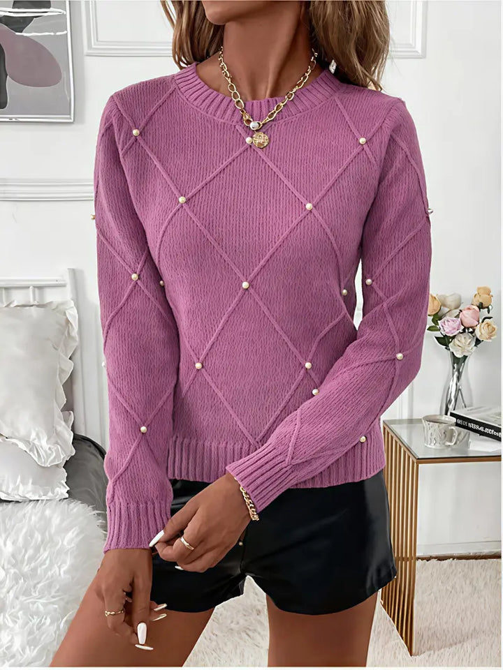 Sienna™ | Pearl-Appliqué Sweater