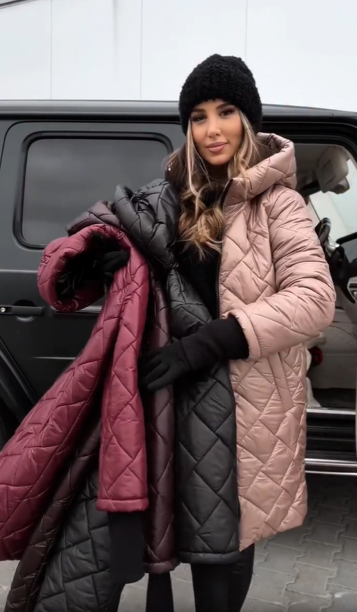 Connie™ | Quilted Down Jacket with Hood