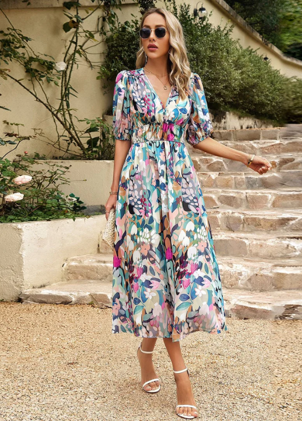 Avah™ | Vestido midi floral