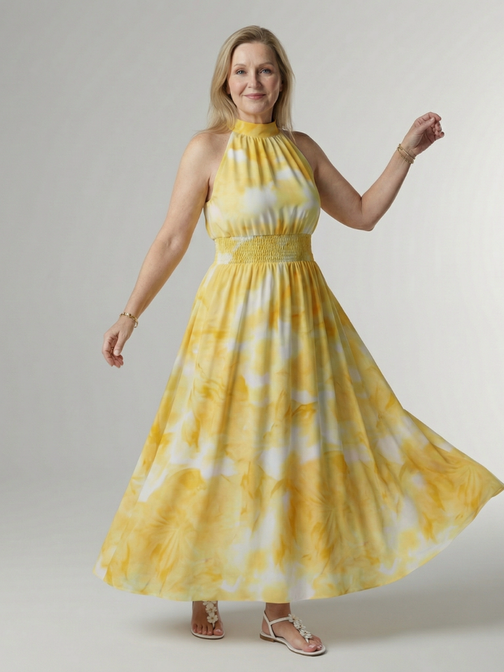Jayleen™ | Vestido midi ligero con escote halter
