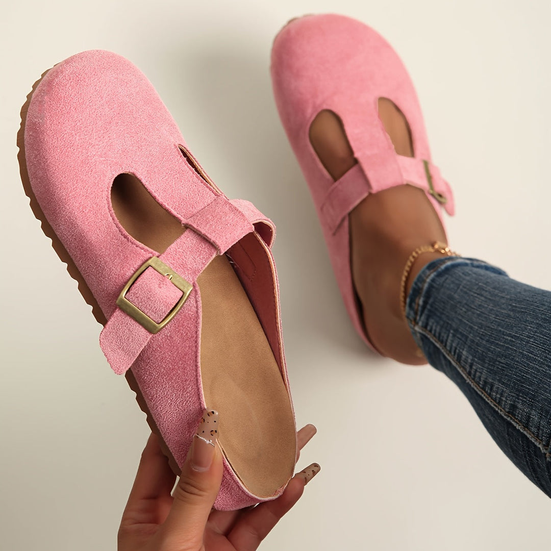 Tahlia™ | Zuecos minimalistas con hebilla