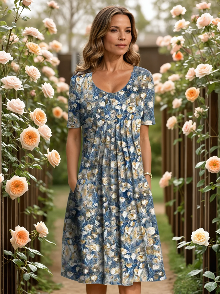 Saylor™ | Vestido fluido con control de abdomen