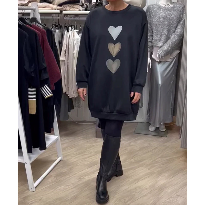 Esme™ | Heart Print Sweater