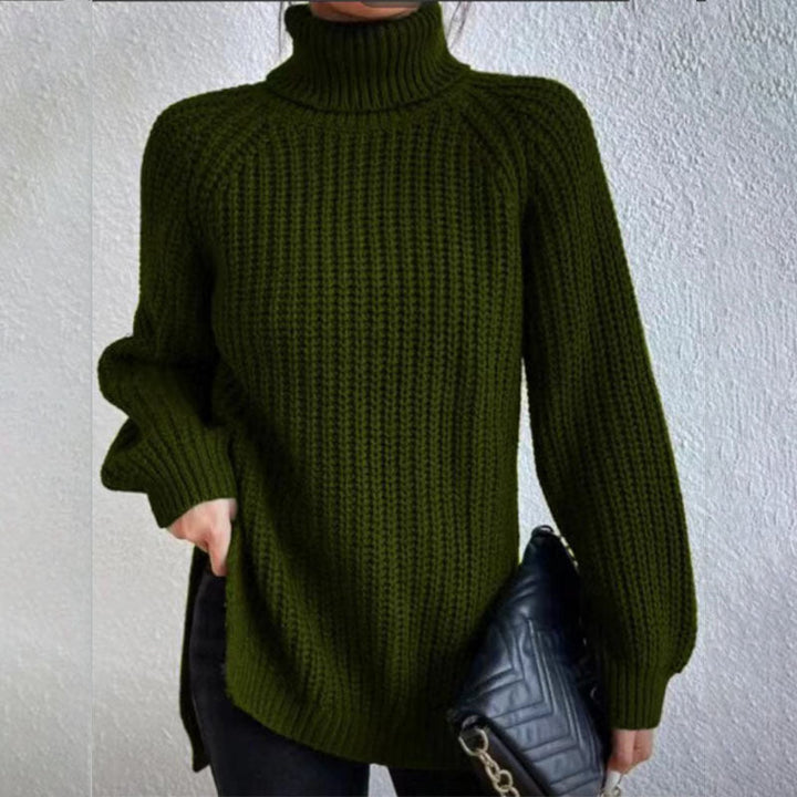 Marin Blake™ | Slit Turtleneck Sweater