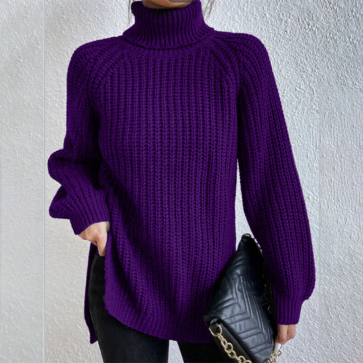 Marin Blake™ | Slit Turtleneck Sweater