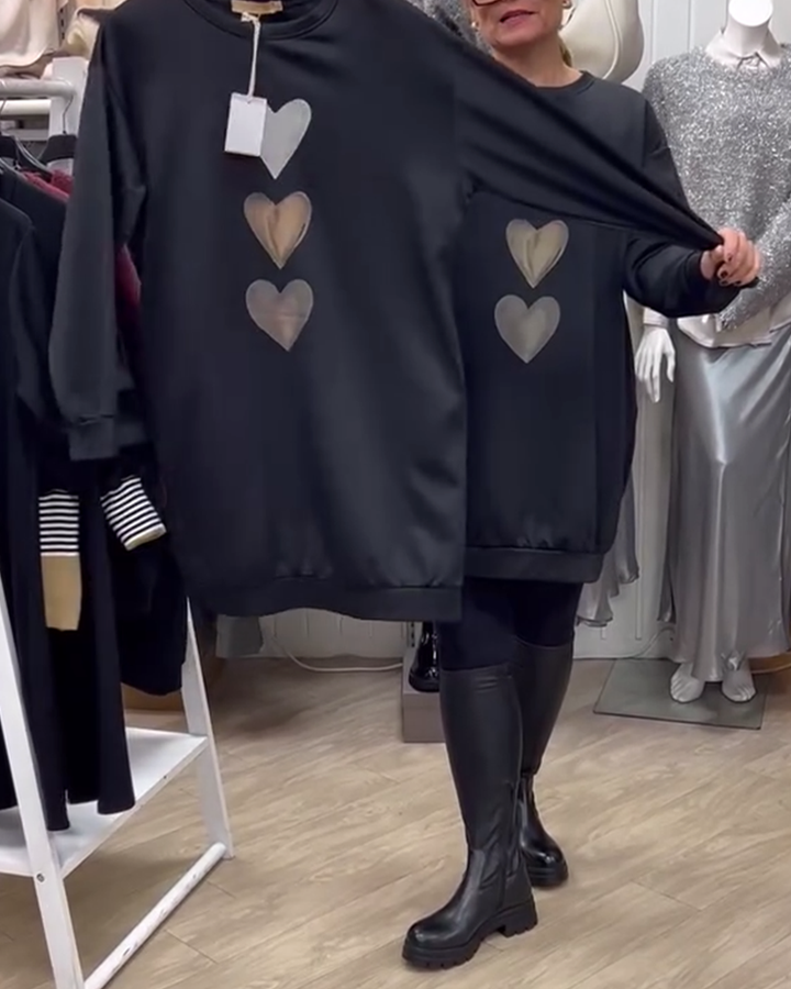 Esme™ | Heart Print Sweater