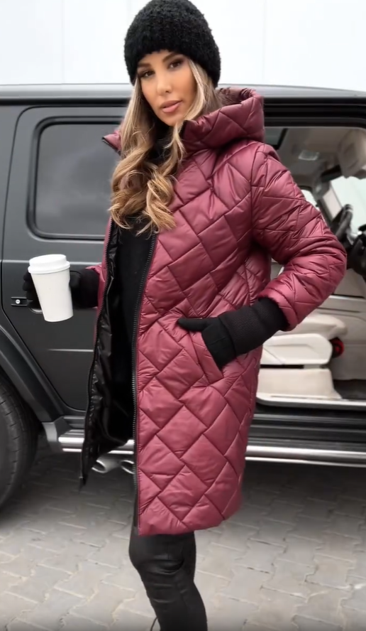 Connie™ | Quilted Down Jacket with Hood