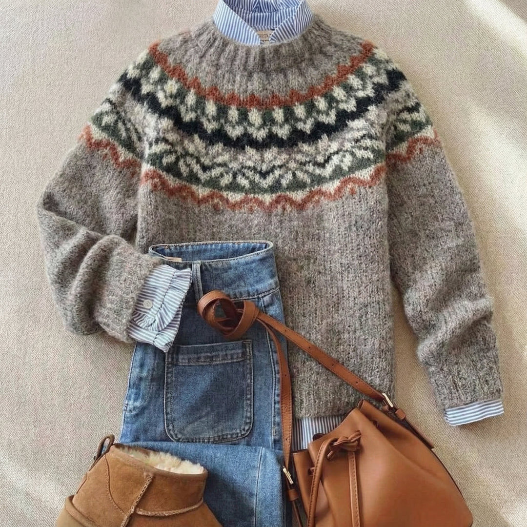 Nicki™ | Heritage Nordic Knit Sweater