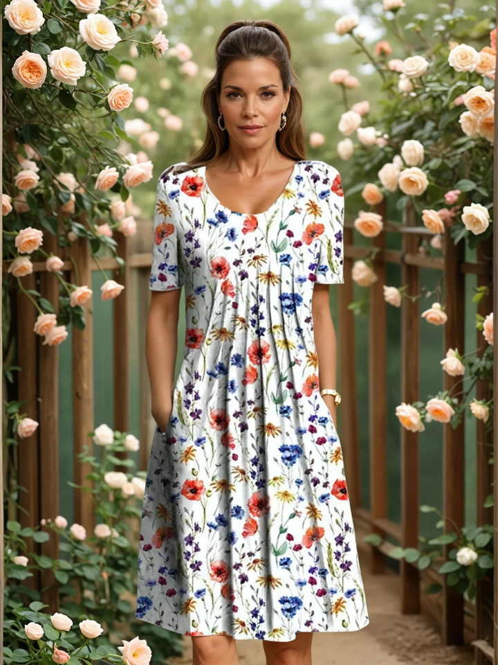 Saylor™ | Vestido fluido con control de abdomen