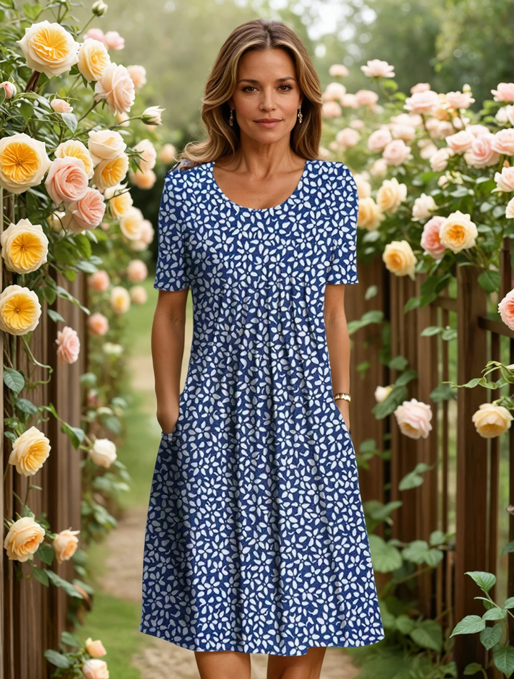 Saylor™ | Vestido fluido con control de abdomen