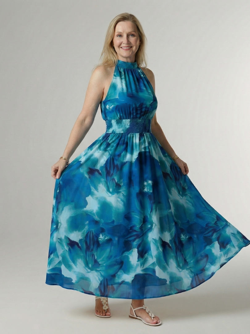Jayleen™ | Vestido midi ligero con escote halter