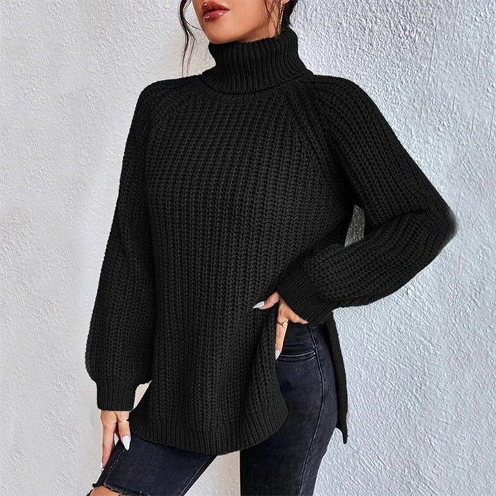 Marin Blake™ | Slit Turtleneck Sweater