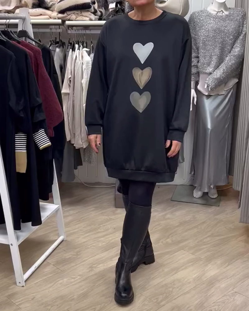 Esme™ | Heart Print Sweater