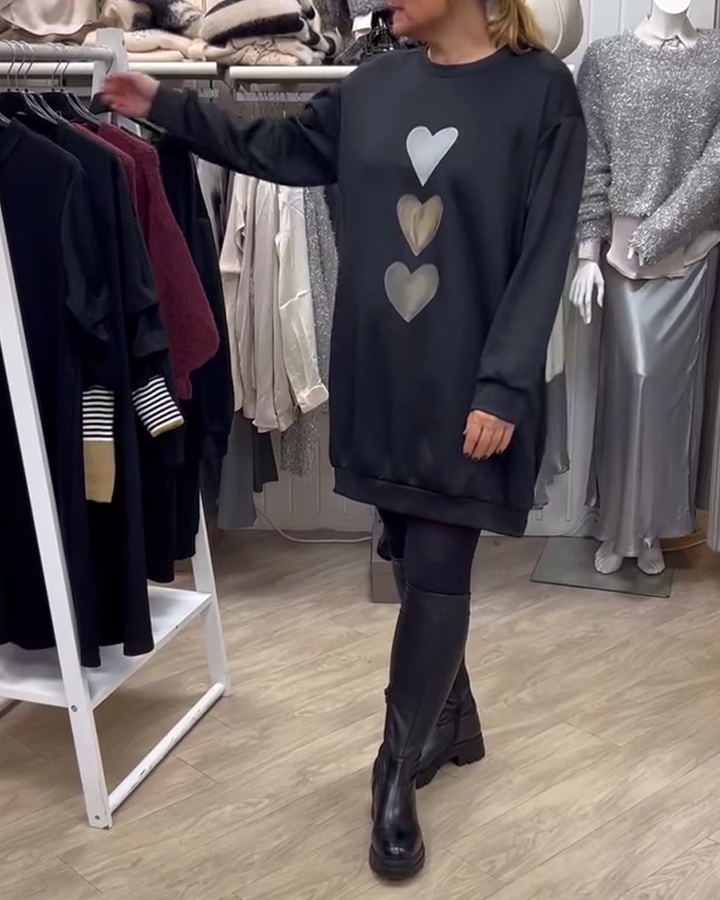 Esme™ | Heart Print Sweater