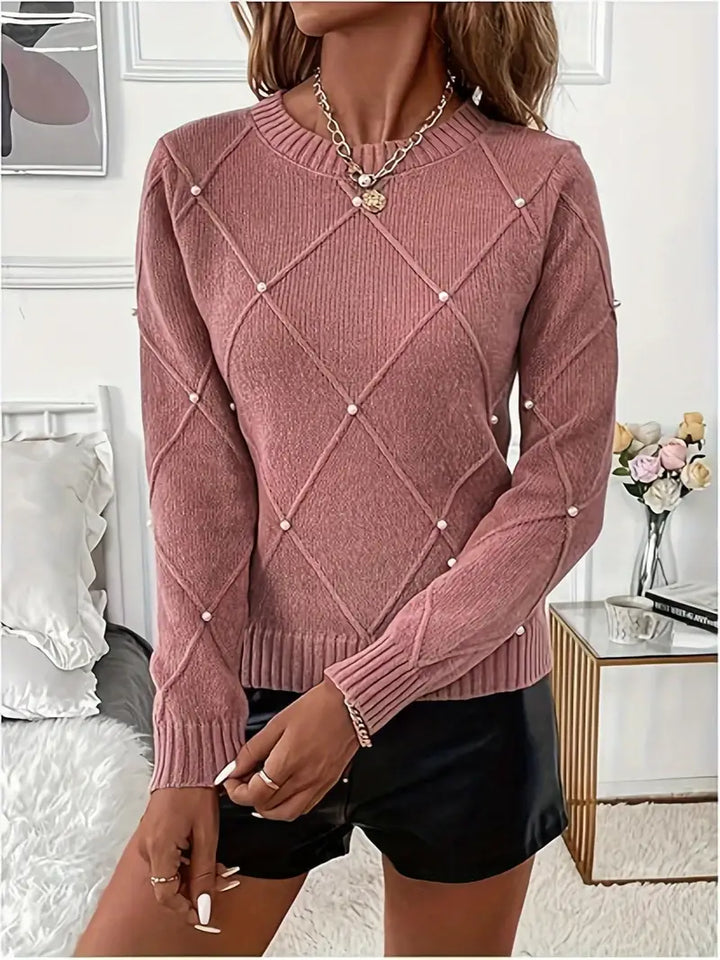 Sienna™ | Pearl-Appliqué Sweater