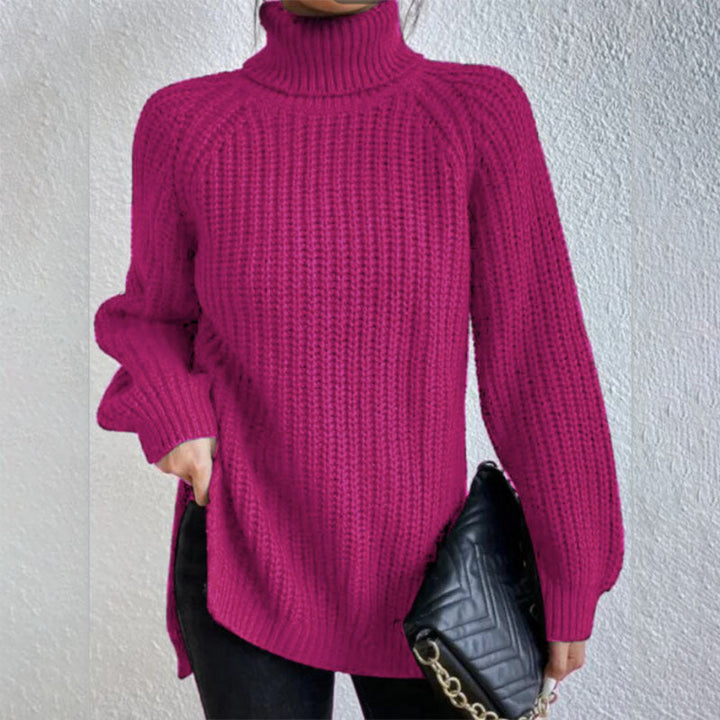 Marin Blake™ | Slit Turtleneck Sweater