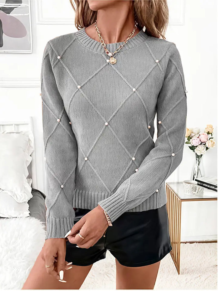 Sienna™ | Pearl-Appliqué Sweater