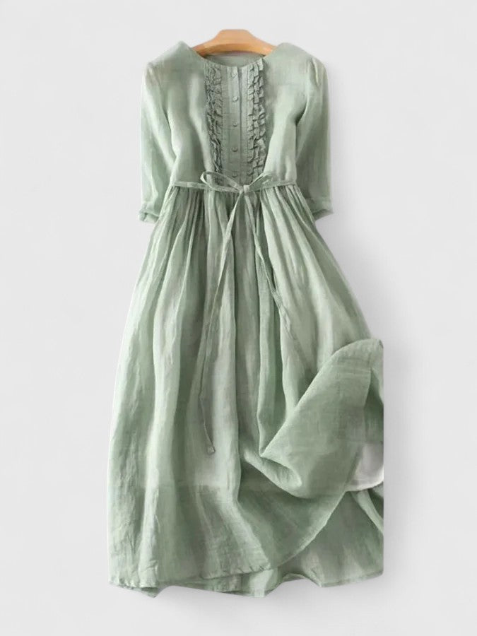 Aurelina™ | Linen Blend Dress