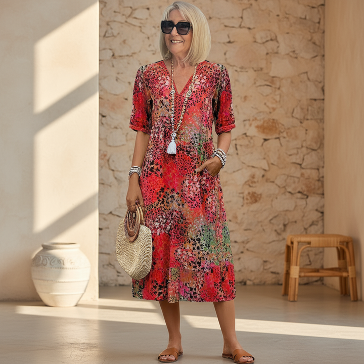 Azalea™ | Vibrant Midi Dress