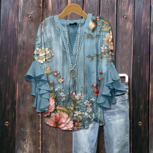 Celestia™ | Floral Print Blouse