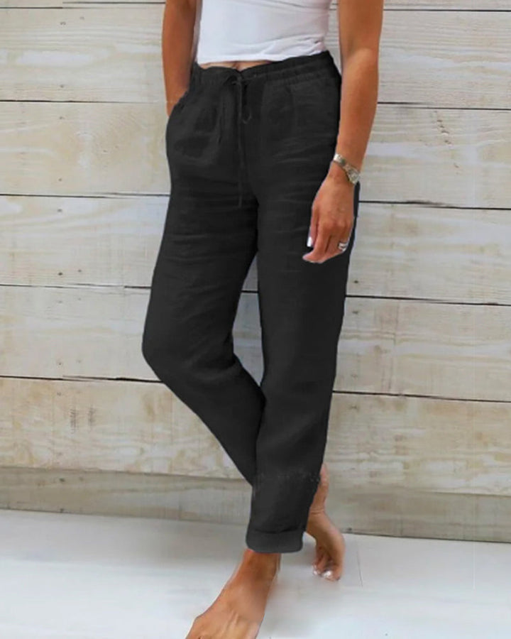 Gemma™ | Cotton & Linen Trousers