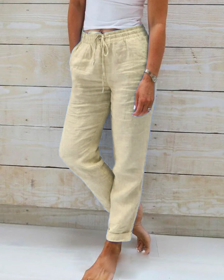 Gemma™ | Cotton & Linen Trousers