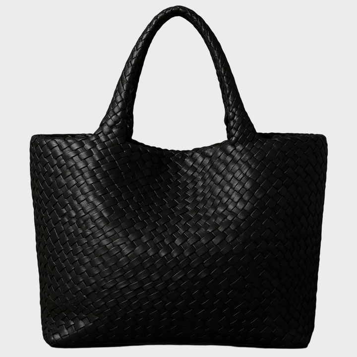 Lyra™ | Handwoven Faux Leather Tote