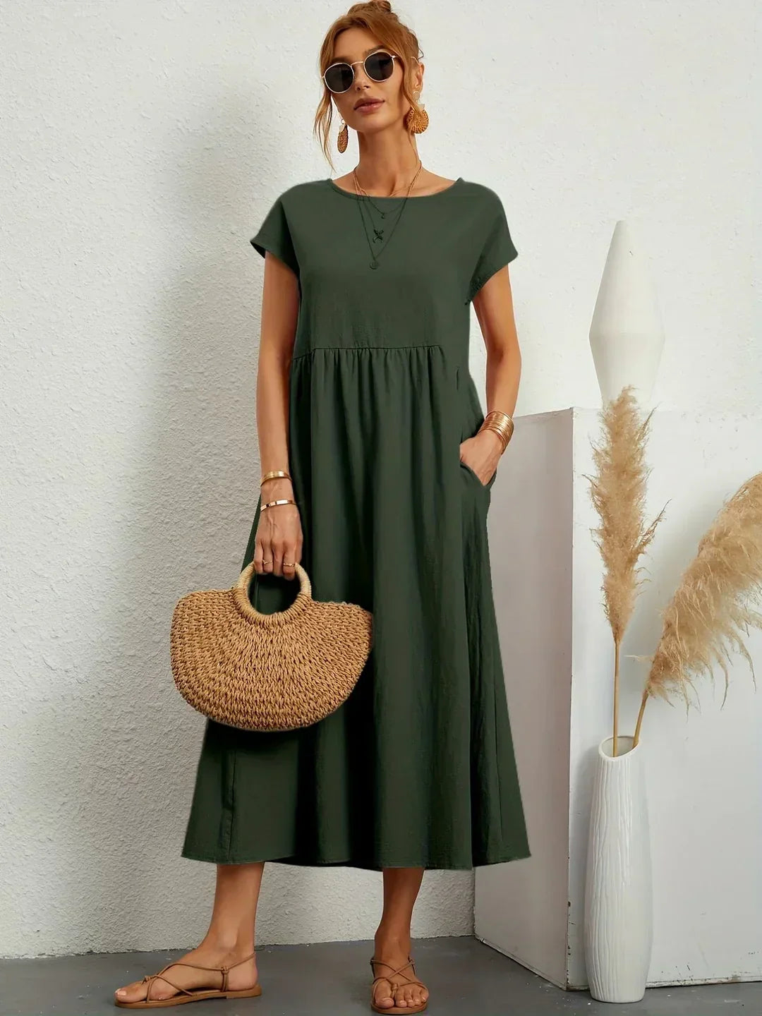 Kynlee™ | Vestido midi fluido