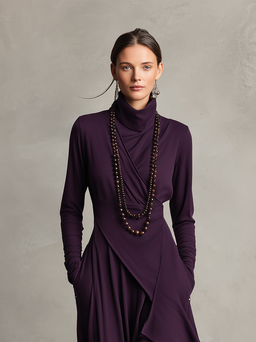 Nancy™ | Elegant Draped Dress