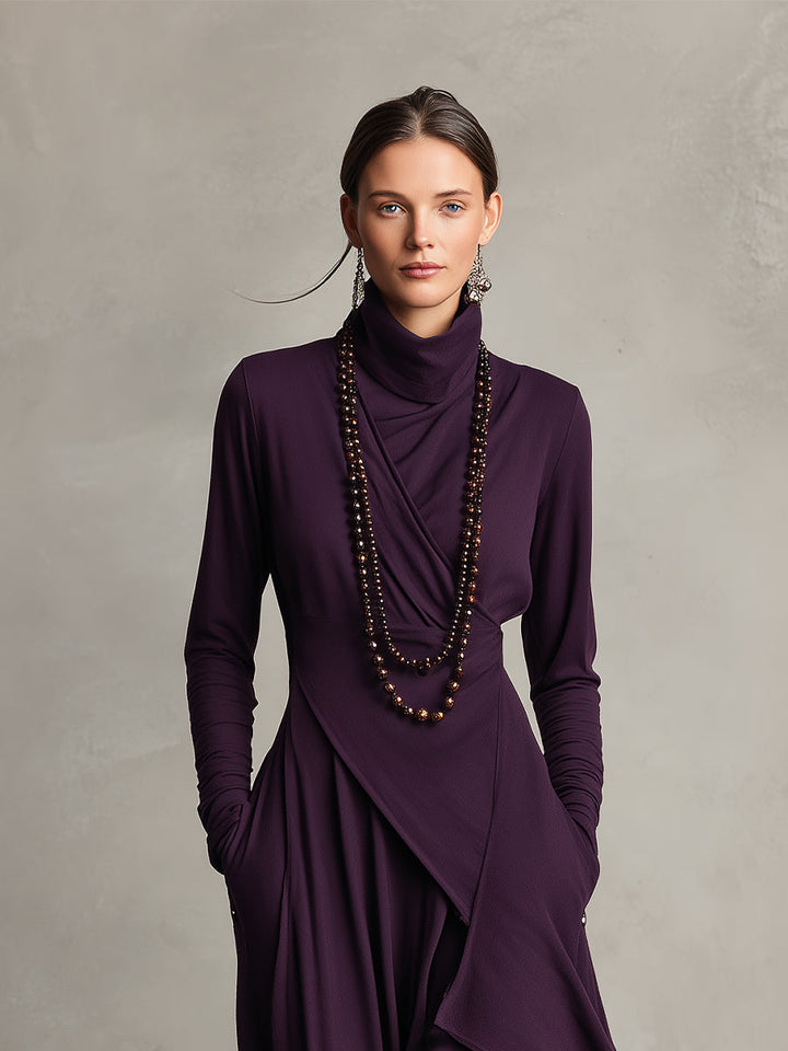 Nancy™ | Elegant Draped Dress