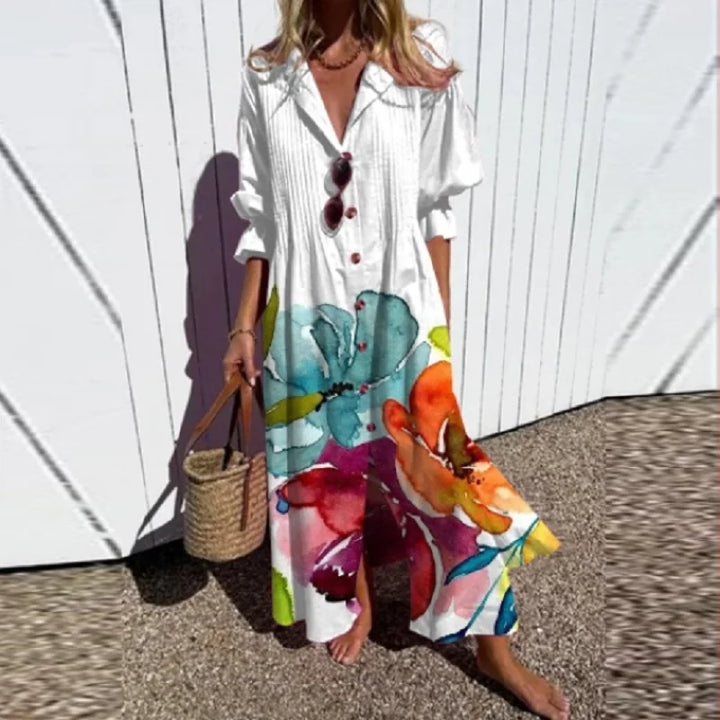 Nyara™ | Floral Maxi Dress