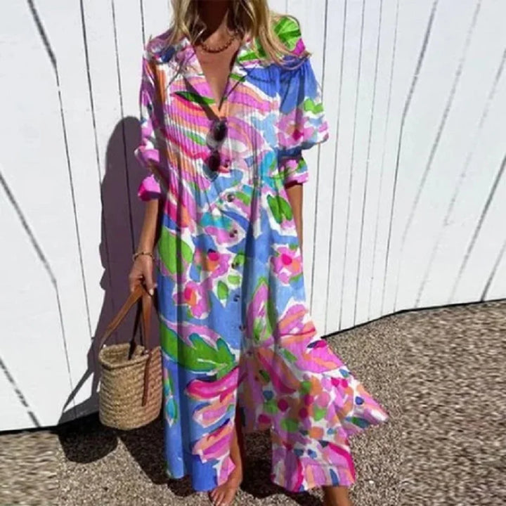 Nyara™ | Floral Maxi Dress
