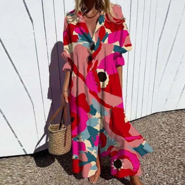 Nyara™ | Floral Maxi Dress