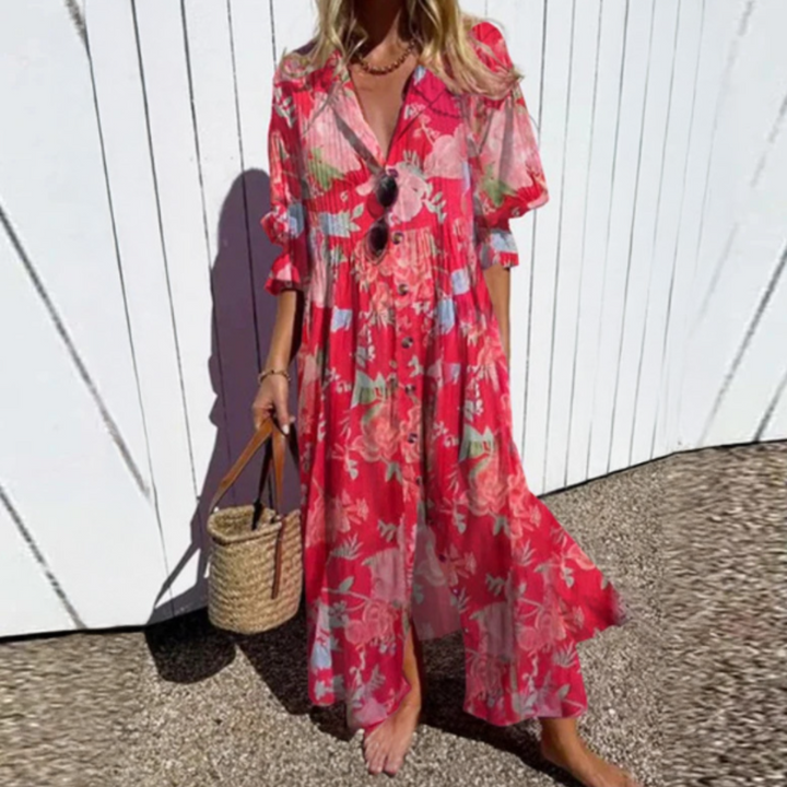 Nyara™ | Floral Maxi Dress