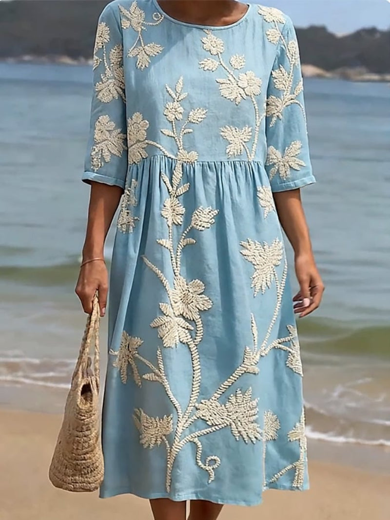 Liorael™ | Vestido vintage bordado