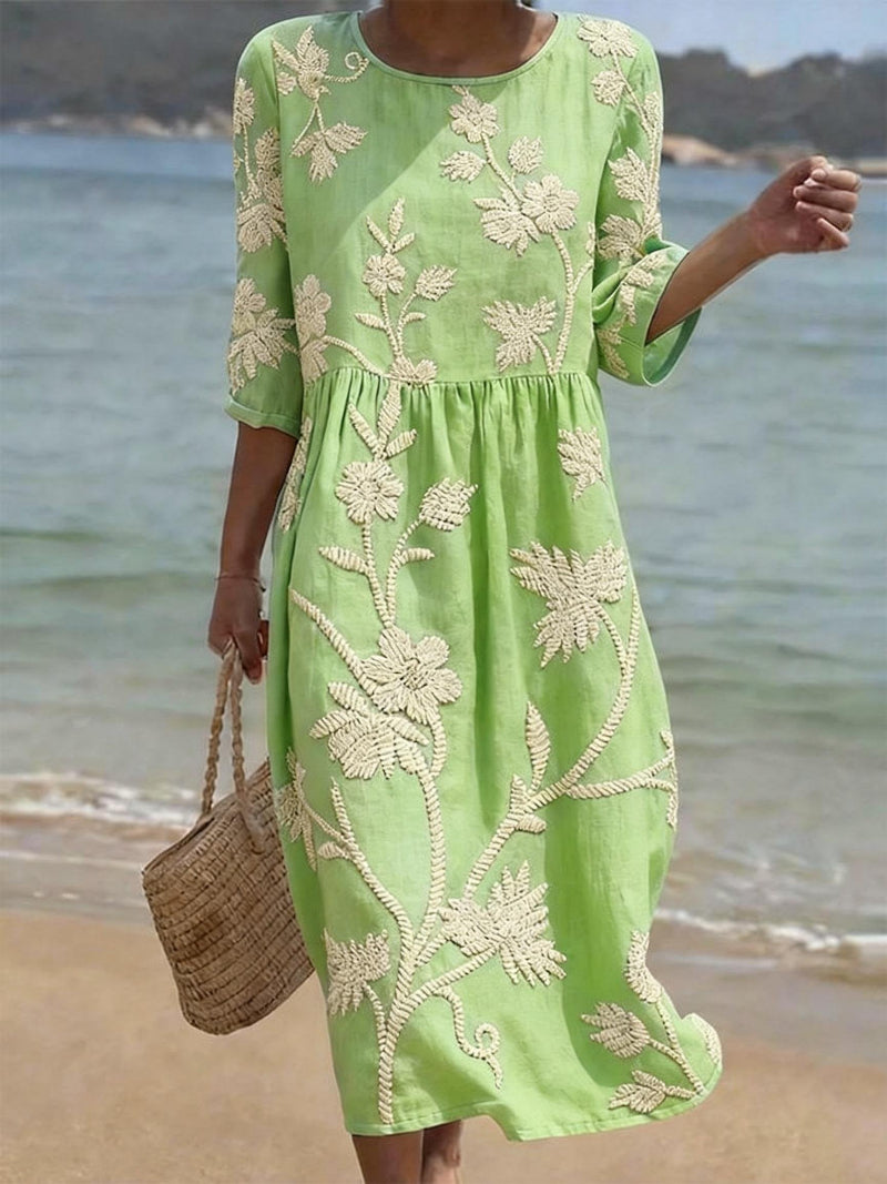 Liorael™ | Vestido vintage bordado
