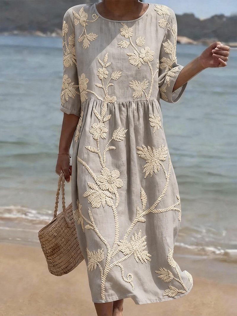 Liorael™ | Vestido vintage bordado