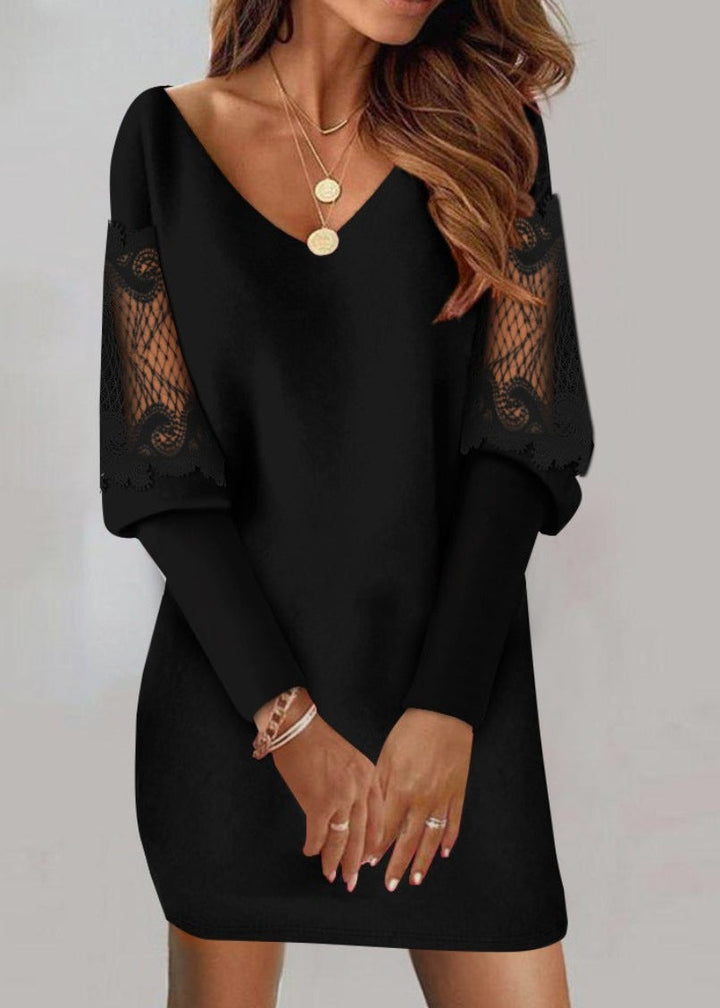 Whitney™ | Lace-Sleeve Dress