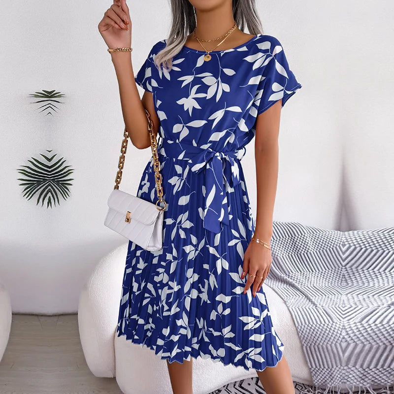 Penelope™ | Floral Pleated Maxi Dress
