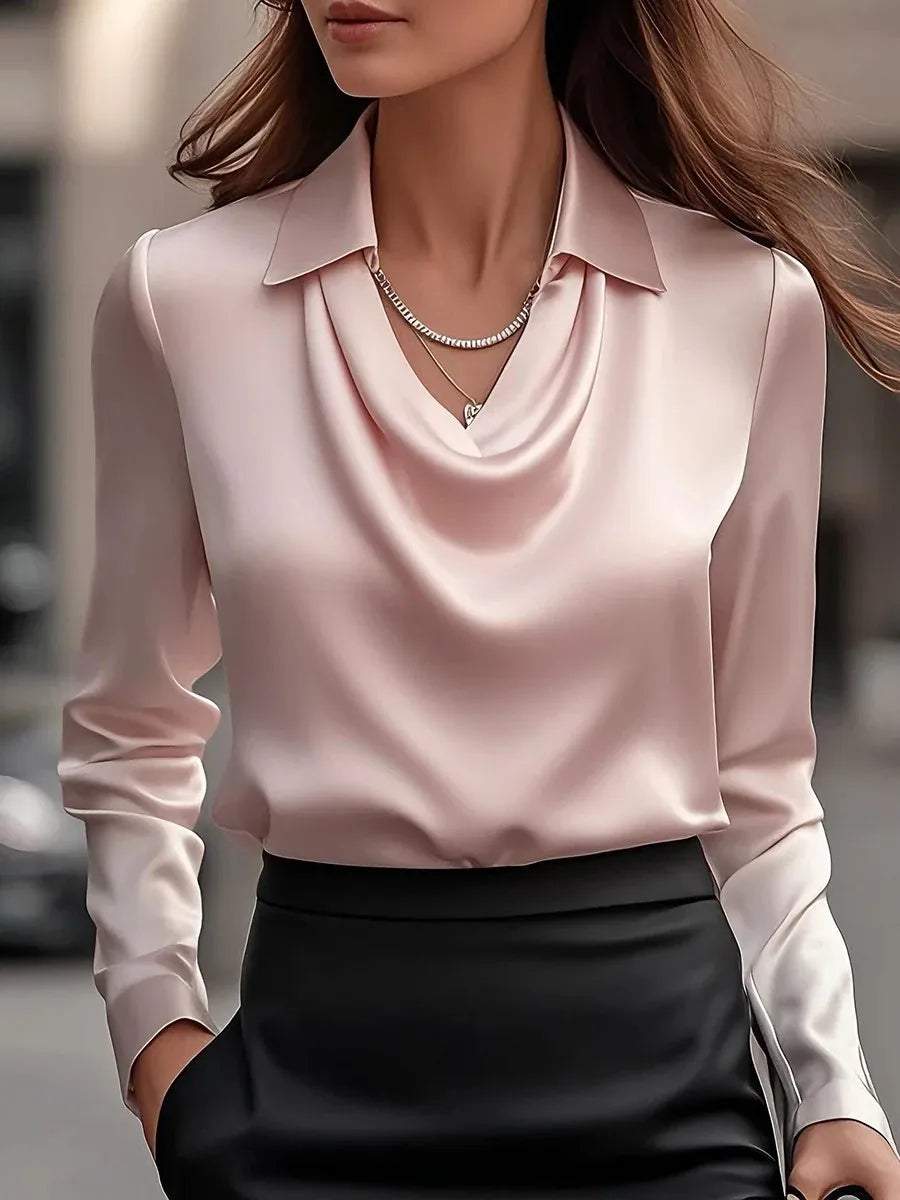 Cassidy™ | Printed Swing Collar Blouse