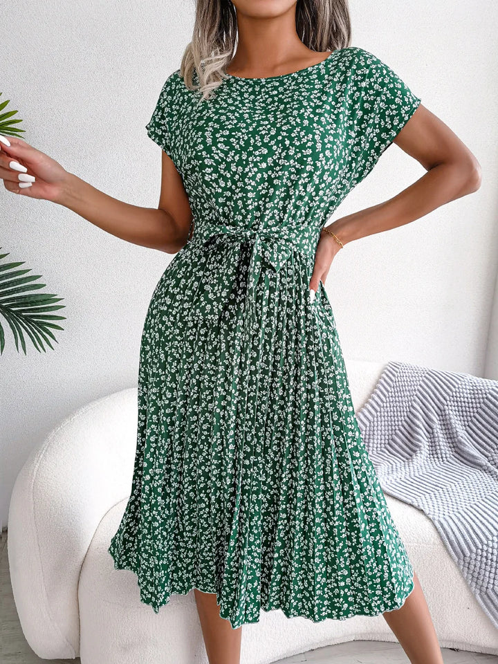 Penelope™ | Floral Pleated Maxi Dress
