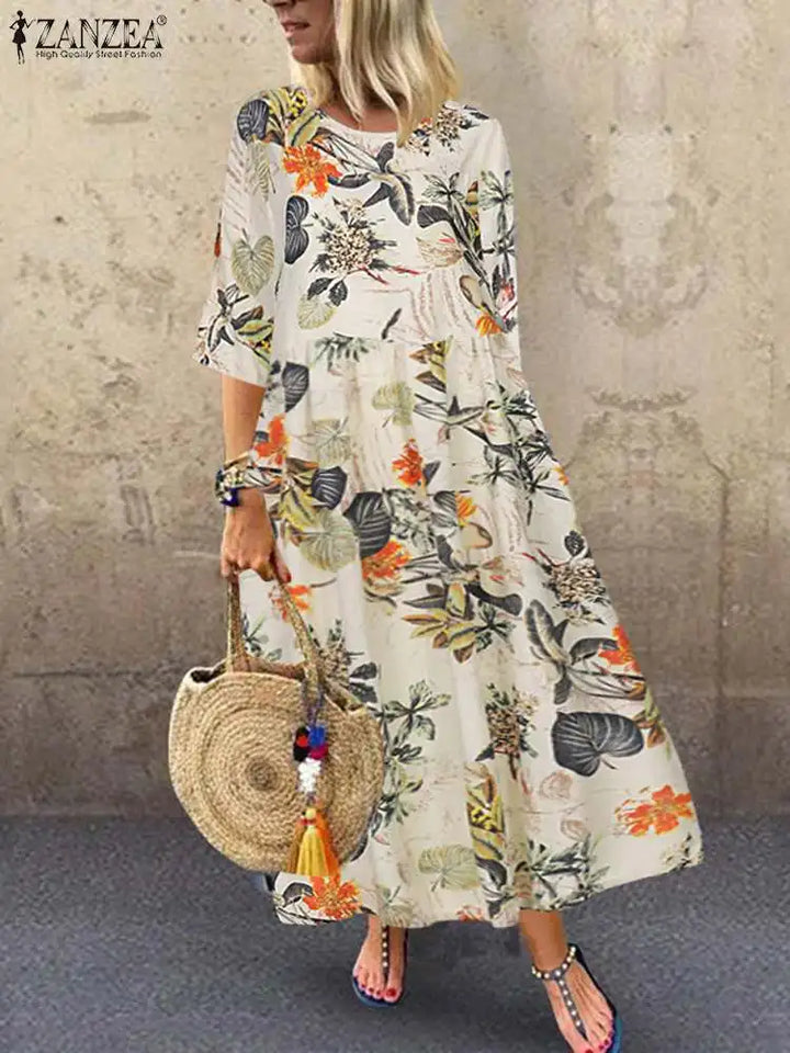 Hallie™ | Floral Boho Sundress